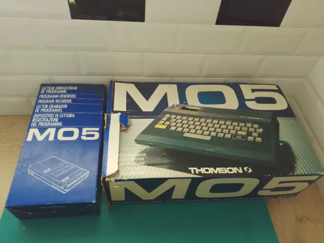 LOT NON TESTE console jeu vidéo vintage ancien ordinateur thomson MO5 en boite