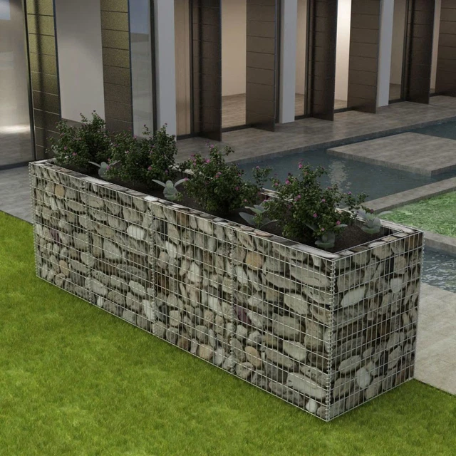 Gabion Planter Steel 141.7"x35.4"x39.4" M9E5