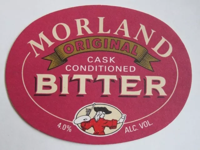 Beer Bar Coaster ~*~ MORLAND Brewery Cask Conditioned Bitter ~ Abingdon, ENGLAND