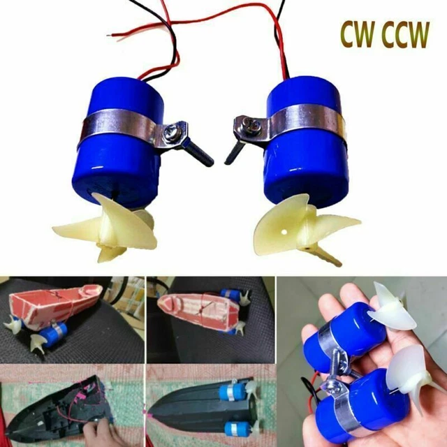 RC JET BOAT Underwater Motor Thruster 16800RPM CW CCW 3-Blades ...