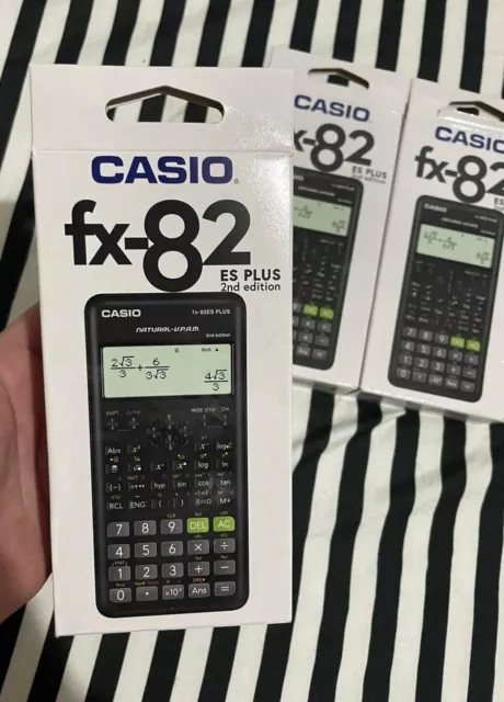 Casio Fx-82 Es Plus 2Nd Editon Neu 252 Functions Scientific Calculator Neu