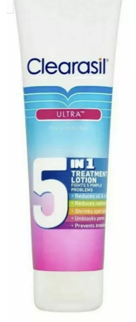 Clearasil Ultra Rapid Multi Action 5 in 1 Lotion 100ml Creme für 5 Hautprobleme