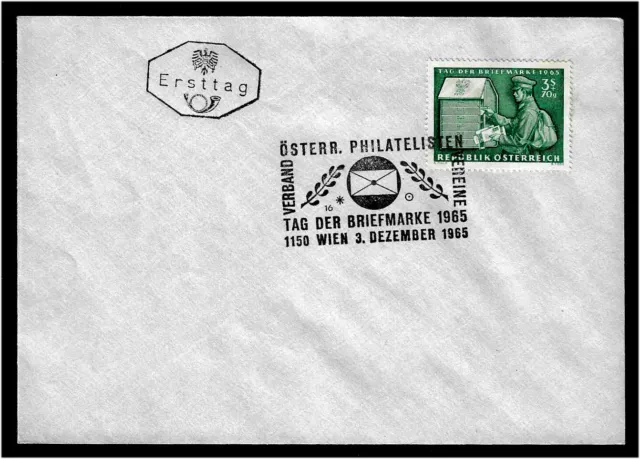 Österreich  Blanko – FDC Tag der Marke 1965 MiNr. 1200 ET-Stempel gem Scan