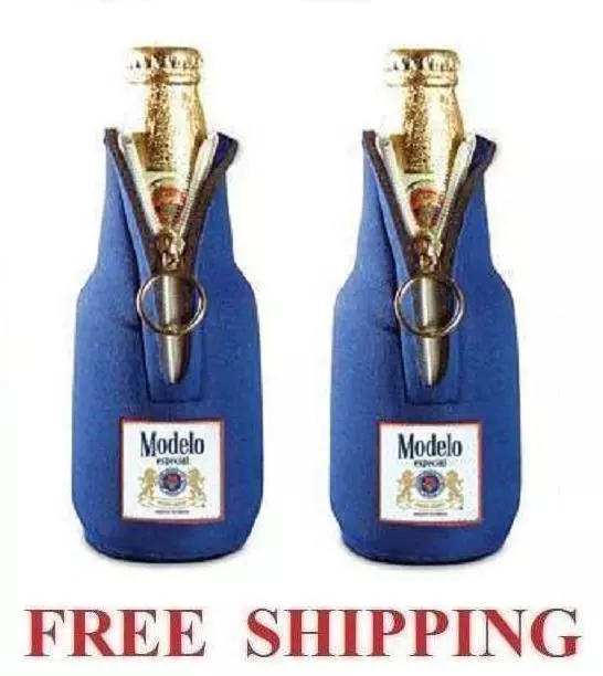 Modelo Especial 2 Unique Zip Up Bottle Koozie Coolie Coozie Huggie Corona New