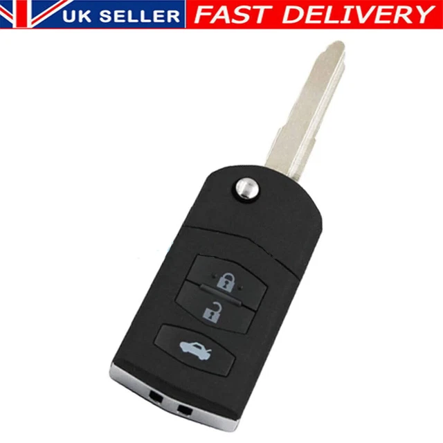 RFC 3-Button Flip Key Case For Mazda 3, 6, MX5, RX8 - Mitsubishi Board Version 14 thumbnail image