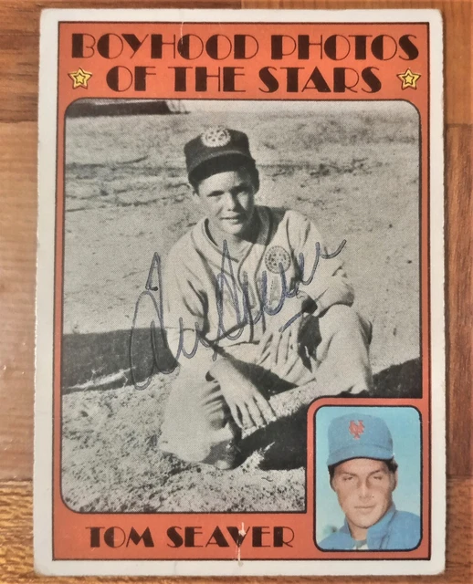 1972 Topps Tom Seaver Auto Card #347 Mets HOF Signature Guaranteed Authentic 1972 Topps Tom Seaver Auto Card #347 Mets HOF Signature Guaranteed Authentic