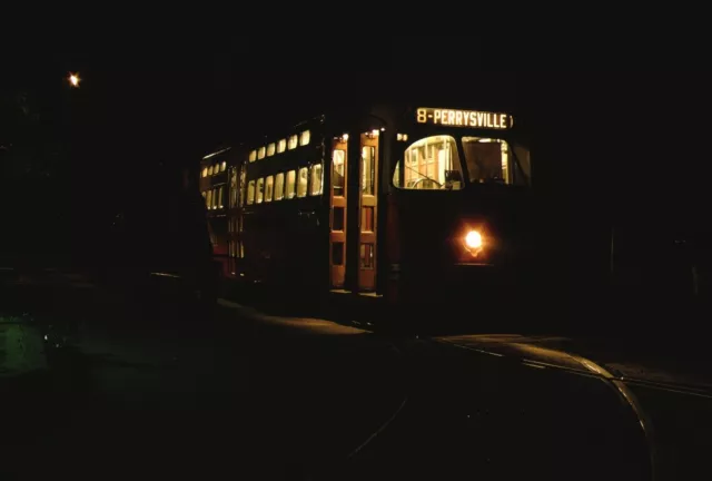 PCC Trolley Streetcar Kodachrome original Kodak Slide
