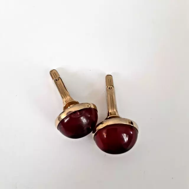 Deep red gold tone elegant cufflinks career