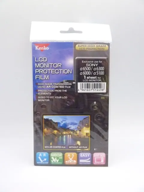 Kenko LCD Protection Film - Fits Sony A6500 / A6300 / A6000 / A5100