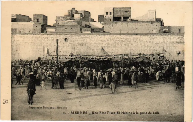 CPA AK MAROC MEKNES Une Fete Place El Hedine a la prise de Lille (1359941)