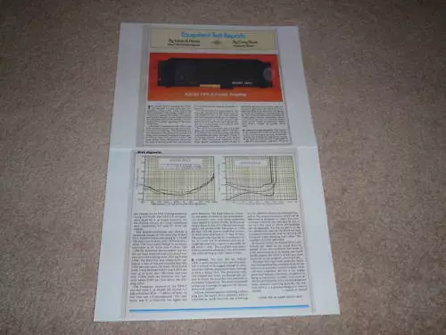 Adcom GFA-2 Amplifier Review, 1983, 2 pgs, Full Test