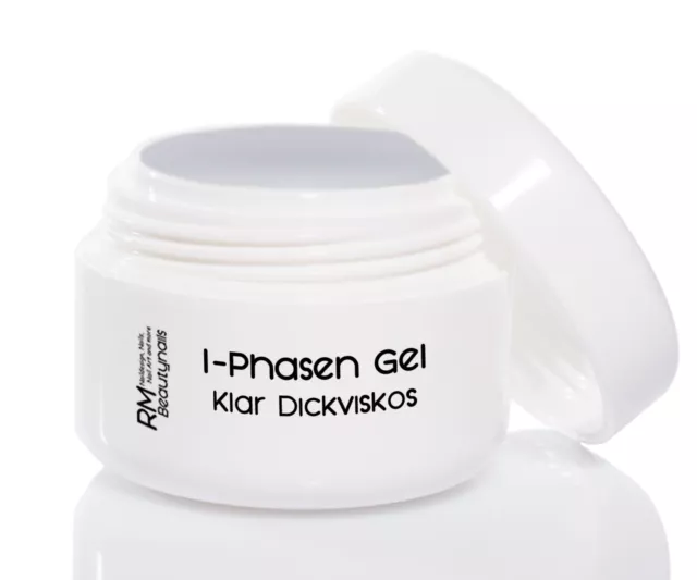 15ml 1-Phasen Allround UV Gel klar All in One Nail Art Nagelgel Haft Aufbau