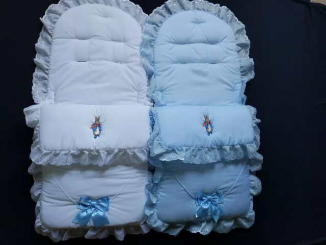 Universal Fit Footmuff Peter Rabbit  Buggy Pushchair Pram Stroller Cosy-Toes