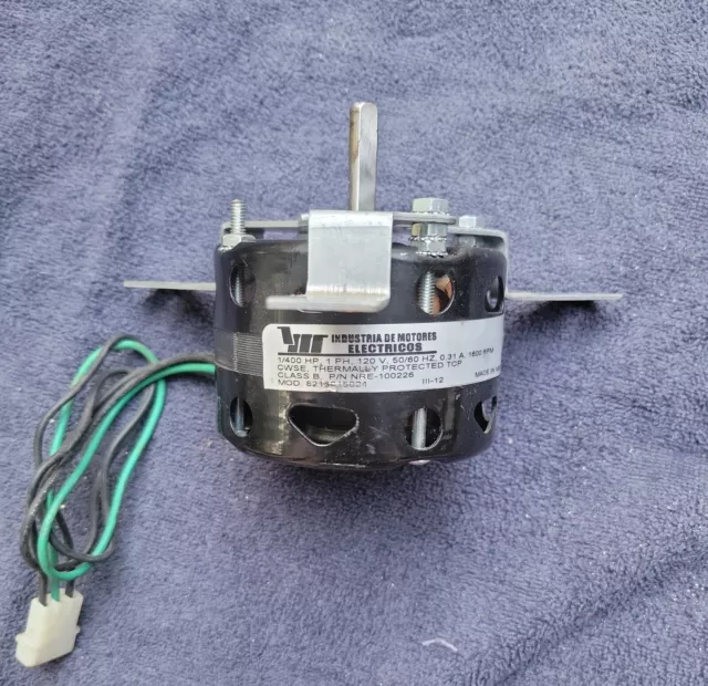 Industria De motores Electricos 1/400 HP- 1 PH -120 V Motor