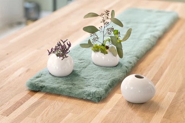 Salvare Set 2x Vaso " Ovale ", 3er di Porcellana, Piccolo Decorativo Lucido