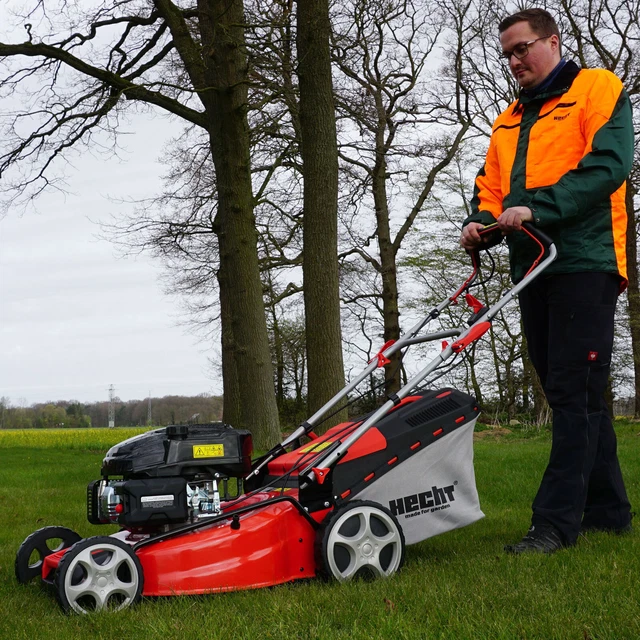 RASENMÄHER BENZIN MIT Antrieb 6 PS 53 cm Schnittbreite Motor Mulcher