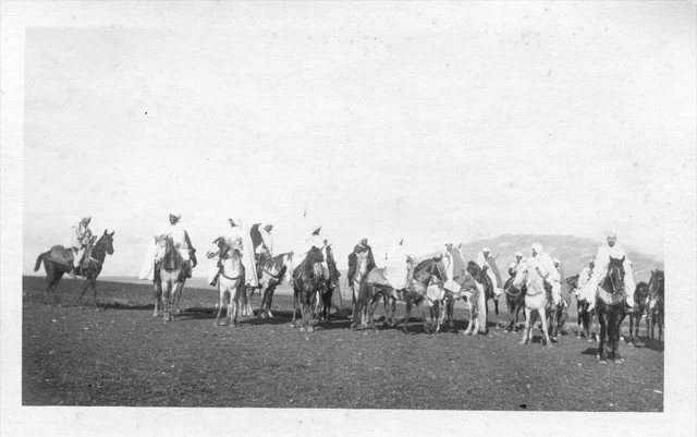 Cpa Maroc Fez Real Photo Card Feb 22, 1915 Magazine Cavaliers Du Makhzen (