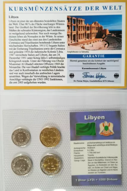 Libyen - KMS Kursmünzensatz Blister Noppenfolie BTN Münzen / 5
