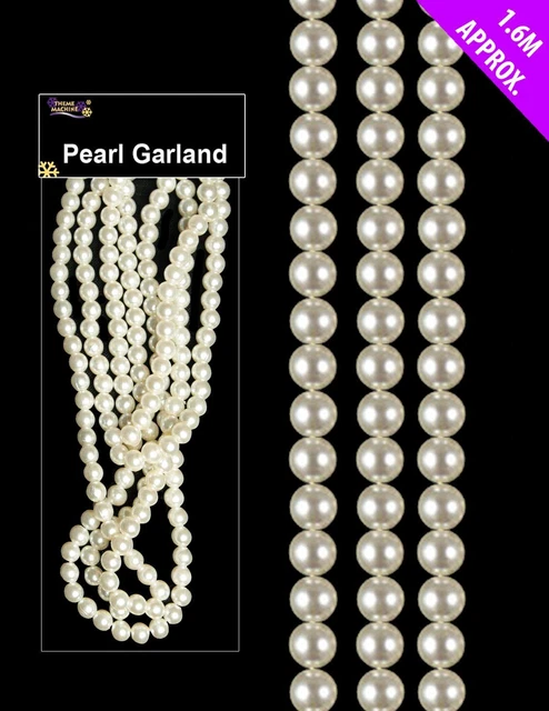 Pearls String Beads Chain Wedding Party DIY Jewelry Making Craft Xmas Decor 1.6m