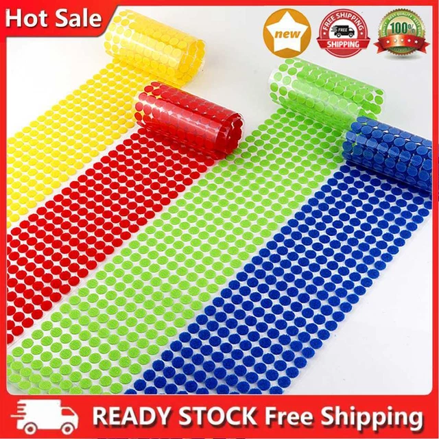 500 pares de pegatinas de bucle de gancho de 10 mm cinta adhesiva portátil de puntos redondos accesorios hágalo usted mismo