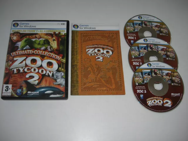 ZOO TYCOON 2 Ultimate Collection Pc inc Base game all 4 Add-On Expansion Packs