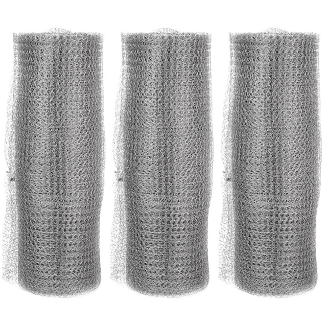 3 PCS Chicken Wire Fence Anti-rat Net Stainless Steel Mesh Metal