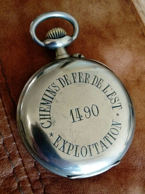 Montre à Gousset Chronomètre Vintage Années 1920 – Mécanique, Argentée, UNIQUEMENT POUR PIÈCES