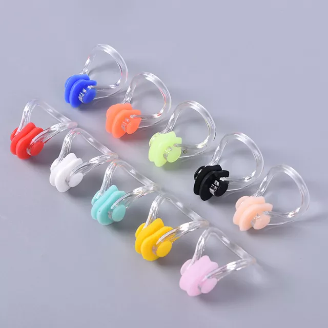 10pcs Soft Silicone Swimming Nose Clip Comfortable Diving Surfing Swim Cl-tz