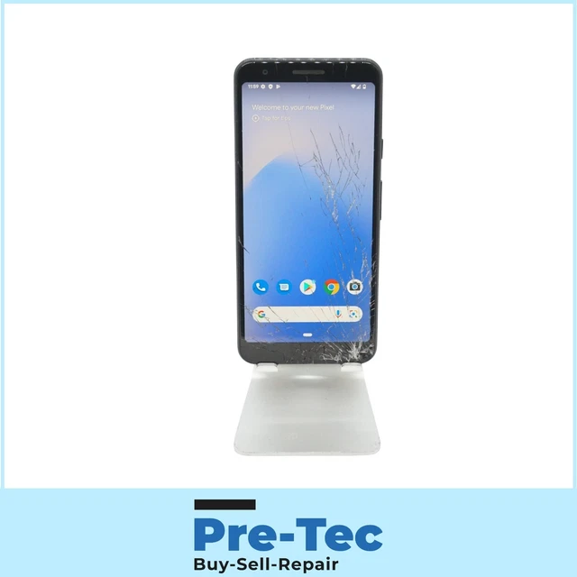 Google Pixel 3 - 64 GB - solo nero (sbloccato) - vetro anteriore rotto