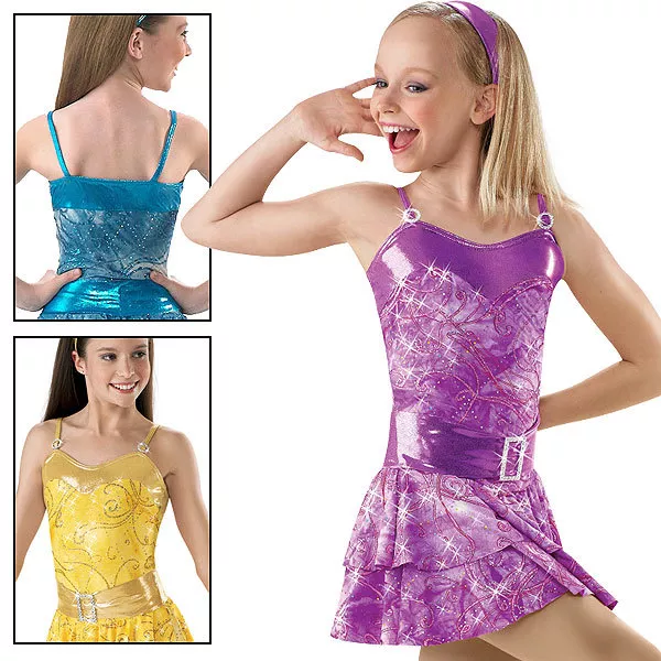 NEW Weissman "Party On" Dance Costume Skate Dress 5213 Child Adult Jazz Tap