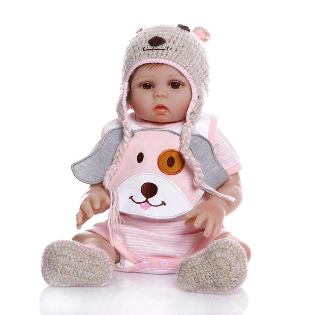 48cm Reborn Doll Cute Girl Doll Full Body Vinyl Silicone Anatomically Correct