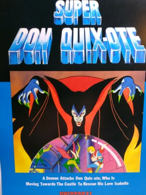 Super Don Quixote Arcade Flyer Original 1984 Laser Game Universal Japan Quix-ote
