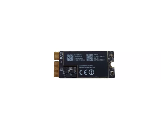 Carte Wifi WLAN Airport Bluetooth Macbook Air 11" 13" A1465 A1466 2013 à 2017