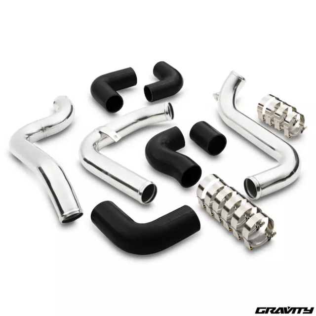 Alloy Front Mount Intercooler Hard Pipe Kit For Vw Golf Mk4 Bora 1.9 Tdi Pd150