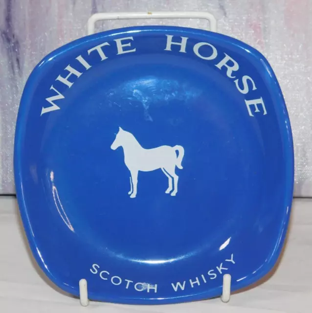 Vintage Wade Blue White Horse Scotch Whisky Nut / Change Dish Bowl England