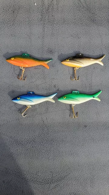 VINTAGE BURKE PULSAR Original Fishing Lures Lot Of 4 Multicolor $19.90 -  PicClick