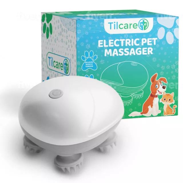 Handheld Pet Massager for Dogs and Cats by Tilcare - Electric Pet Head Massager