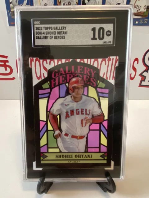 Shohei Ohtani Sgc 10 Stained Glass Prizm Die Cut Ssp 2022 Topps Gallery Of Heroe