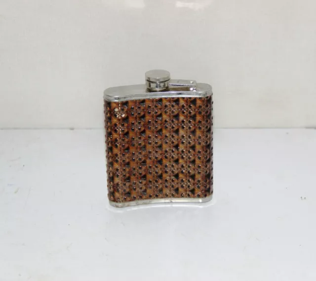 1765 Wine Bottle/Flask Empty Stainless Steel 7 0Z-Hennessy Xo Collectible  11838 3