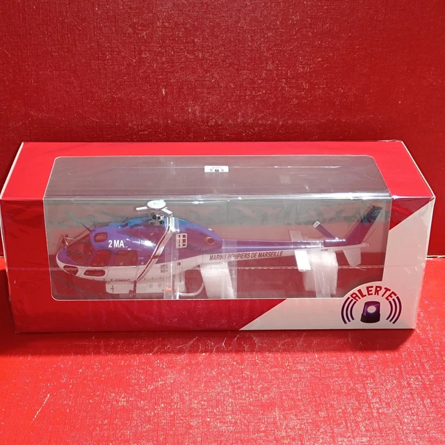 Maquette Hélicoptère ECUREUIL 2 AS355 BMPM Marins Pompiers De Marseille 1/43
