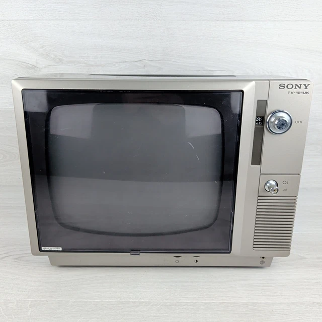 SONY TV-121UK VINTAGE Portable TV 12-Inch Retro CRT Television Tested £ ...