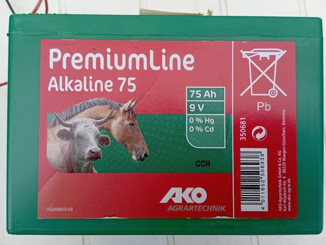 Ako Batterie Premium Line Alkaline, 75 AH, 9 V