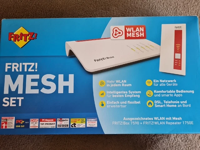 FRITZ!Box 7590 Mesh Set mit Repeater