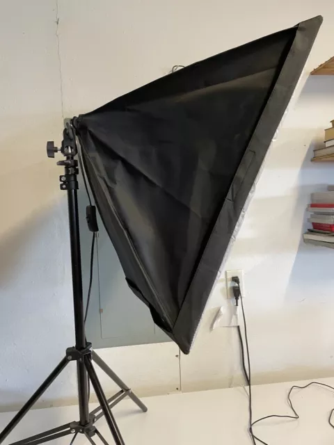 Studio Photography 2 Softbox Continuous Photo Lighting Kit w/ Bag 2 bulbs