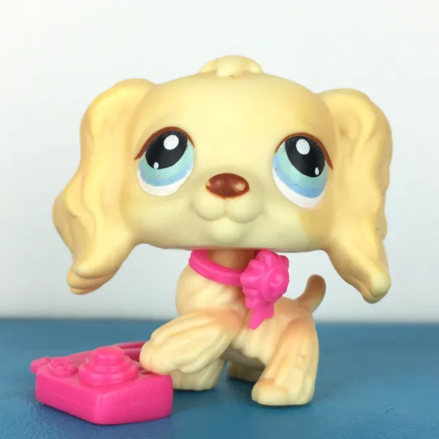 Authentic Littlest Pet Shop #91 Spaniel Cocker Dog / Original Hasbro LPS