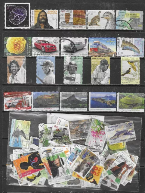 2016 To 2023 100 Australian Stamps All Different  Used