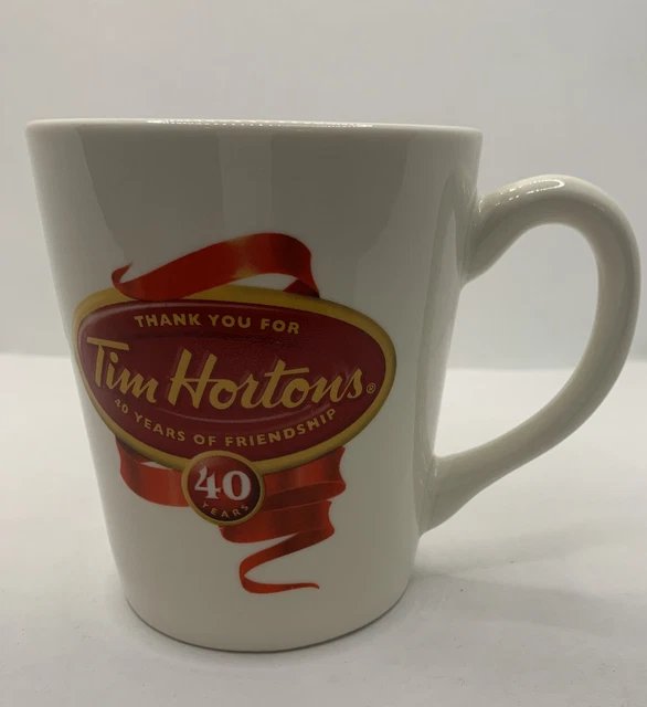 Tim Hortons Coffee Tea Mug Bilingual 40 Years Of Friendship 2004 # / No 004