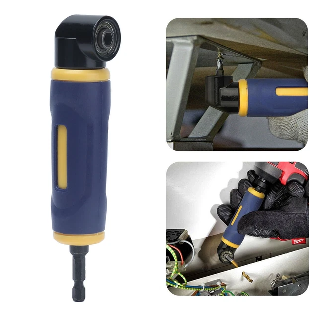 Adattatore trapano 90 gradi giallo blu driver estensione attacco trapano