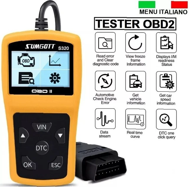 OBD2 DIAGNOSTIC CAR Scanner Diagnostic Code Reader Error Reset Engine