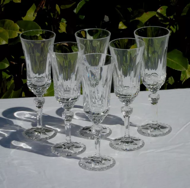 Villeroy et Boch - Service de 6 verres à vin rouge en cristal, modèle Barre